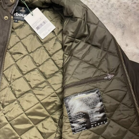 Barbour Men's Prestbury Wax Jacket in Olive MSRP$495 British Luxury Heritage - Picture 15 of 16